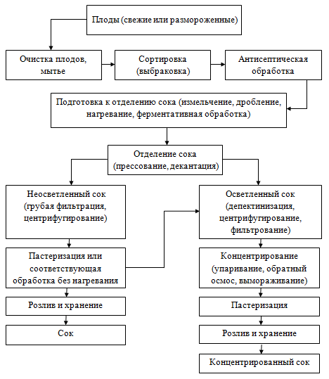 Сок апельсиновый технологическая карта